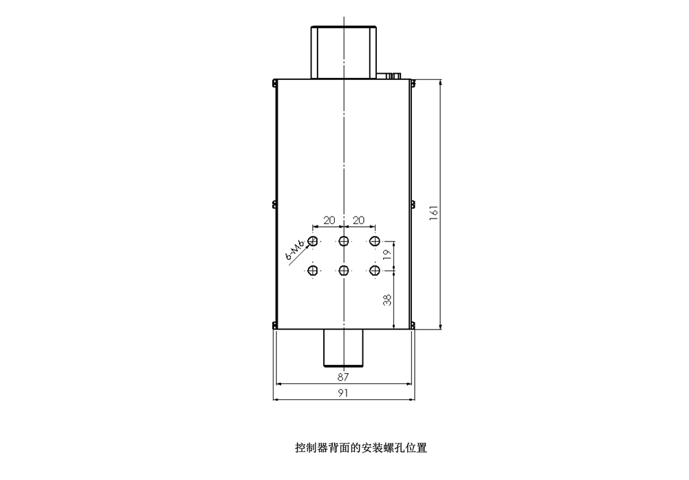 控制器背面安装示意图